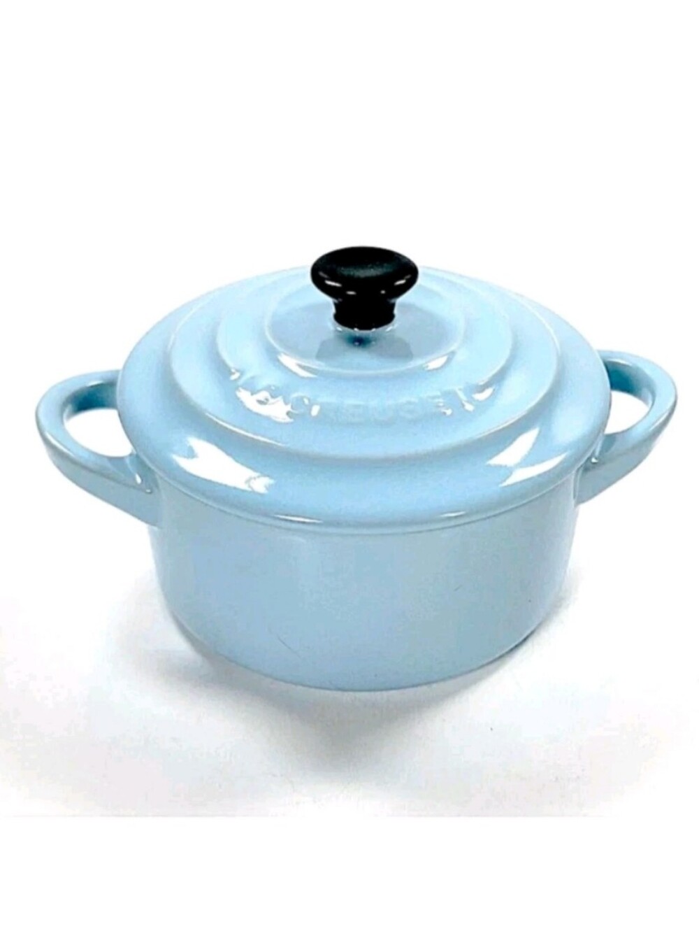 Le Creuset Stoneware Petite Round Mini Cocotte- Sky Blue